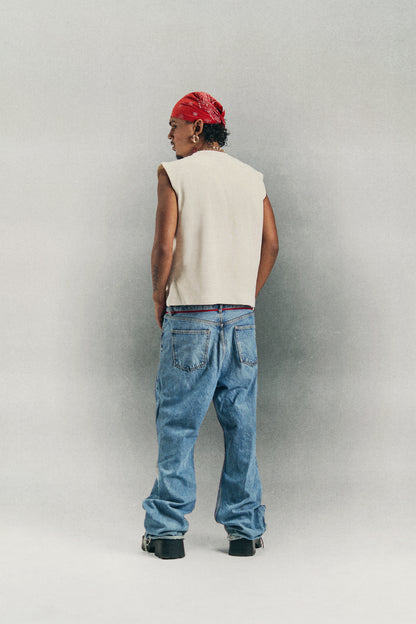 "DDW" CREAM TEE